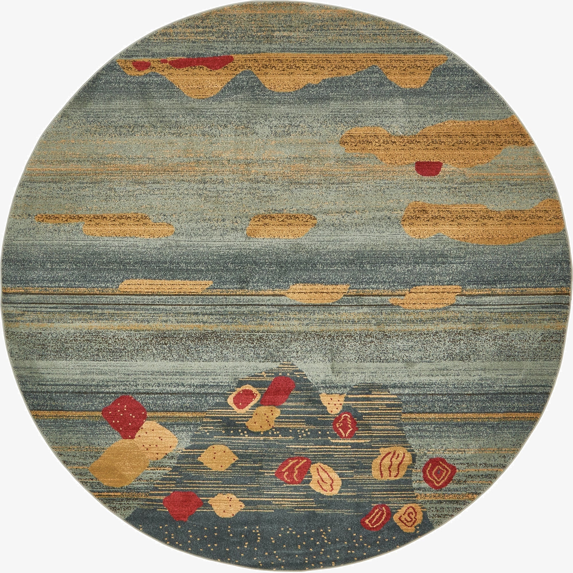 8' x 8' Kashkuli Gabbeh Round Rug