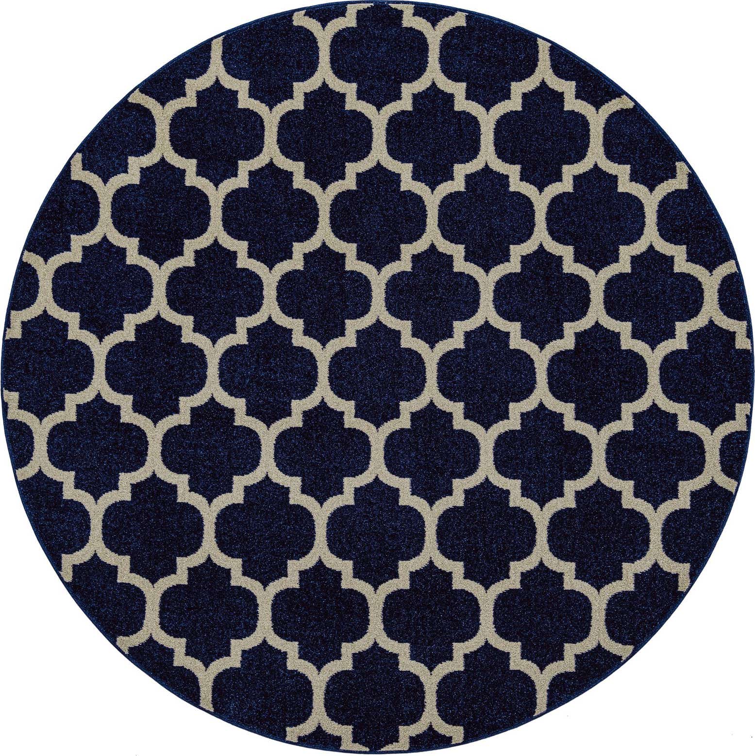 7' 10 x 7' 10 Lattice Round Rug