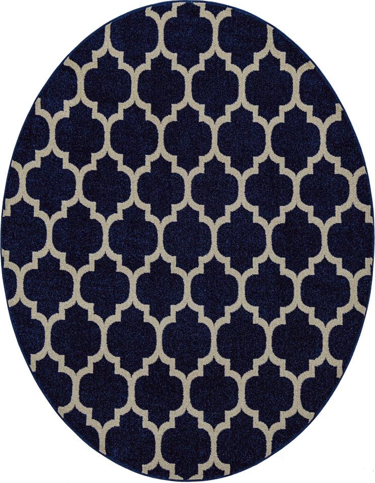 Detail image of 7' 10 x 7' 10 Trellis Round Rug