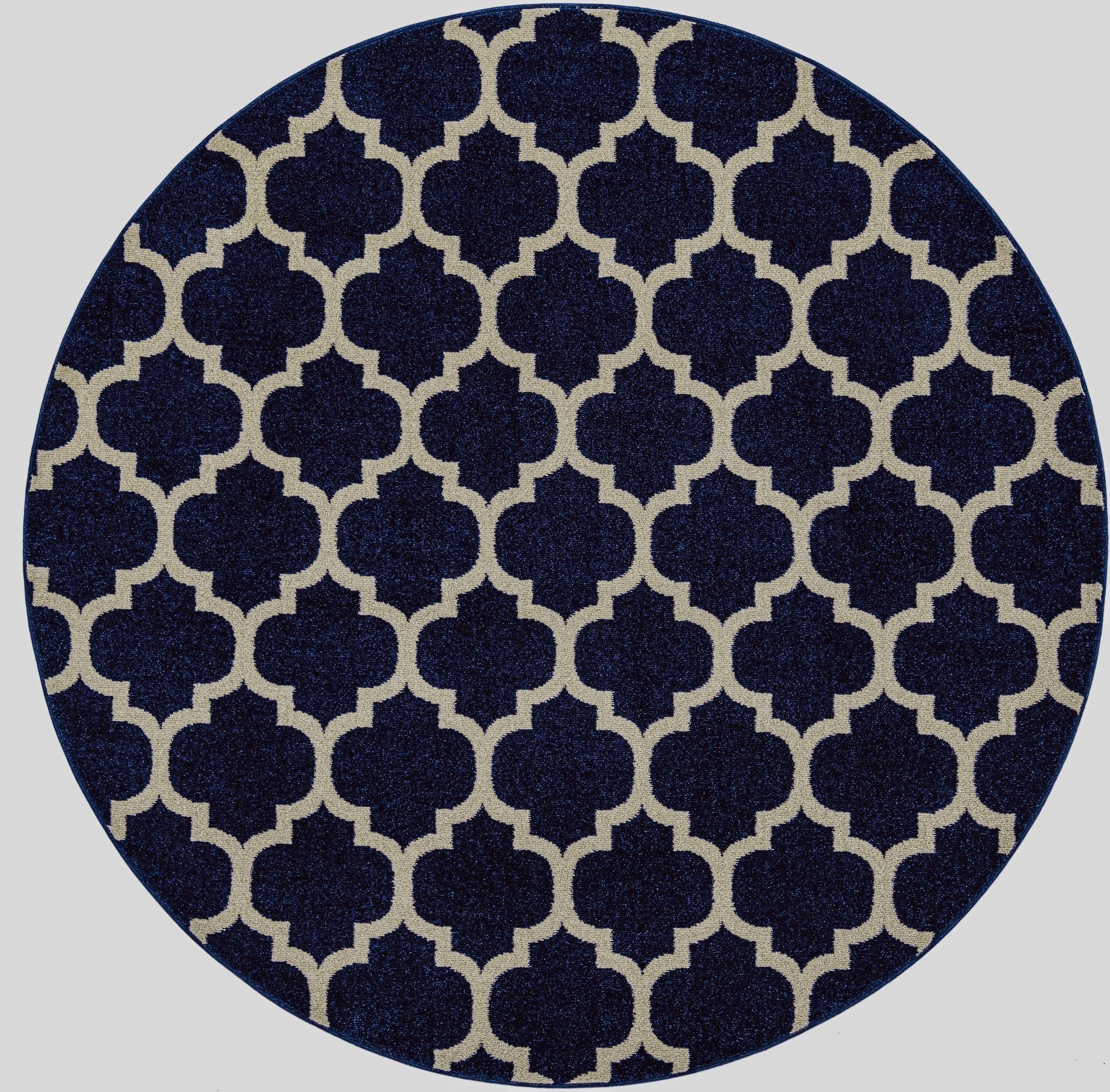 7' 10 x 7' 10 Trellis Round Rug