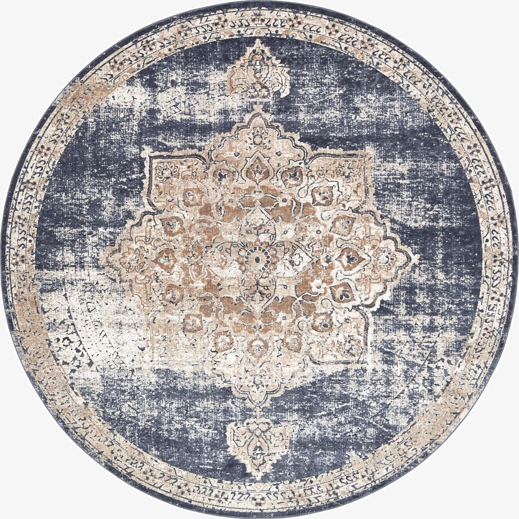 7' 10 x 7' 10 Villa Round Rug