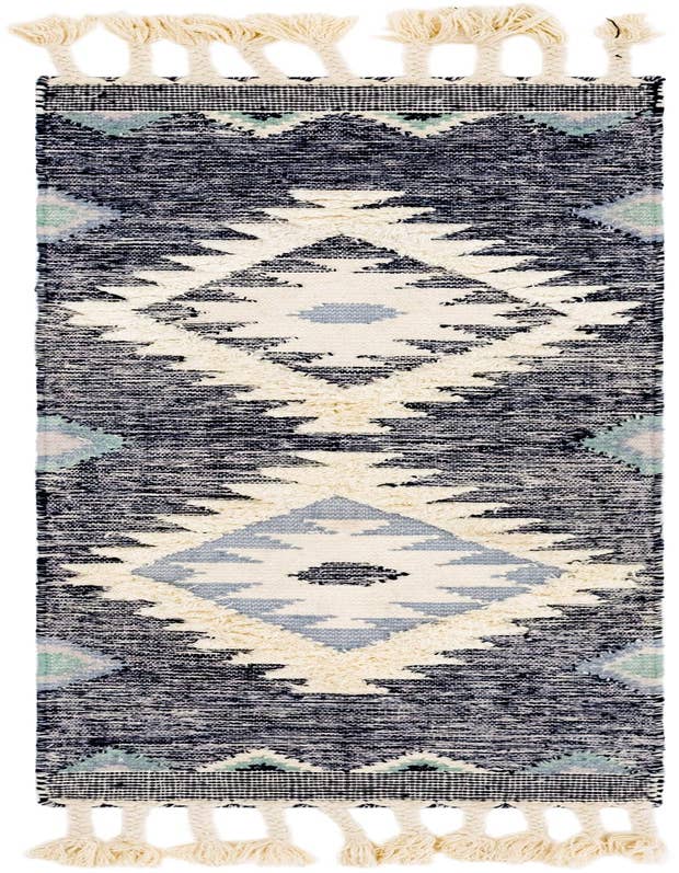 Detail image of 2' 2 x 6' 1 Hand Woven Arizona Wool Runner Rug