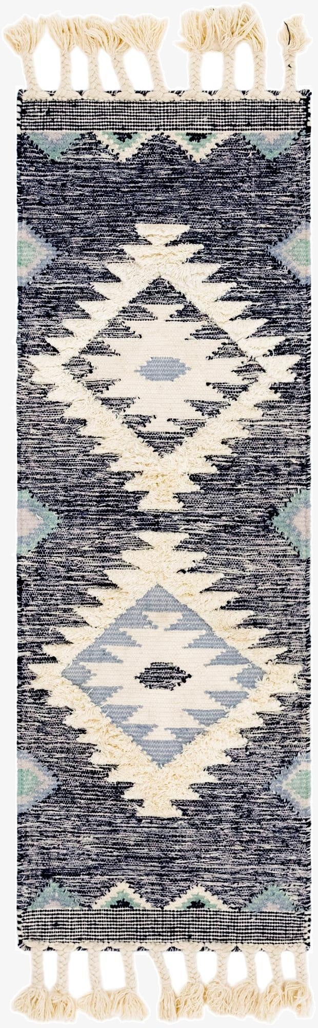65cm x 185cm  Hand Woven Arizona Wool Runner Rug