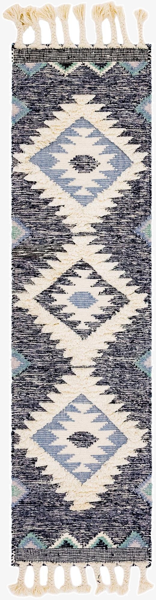 2' 2 x 8' 2  Hand Woven Arizona Wool Runner Rug