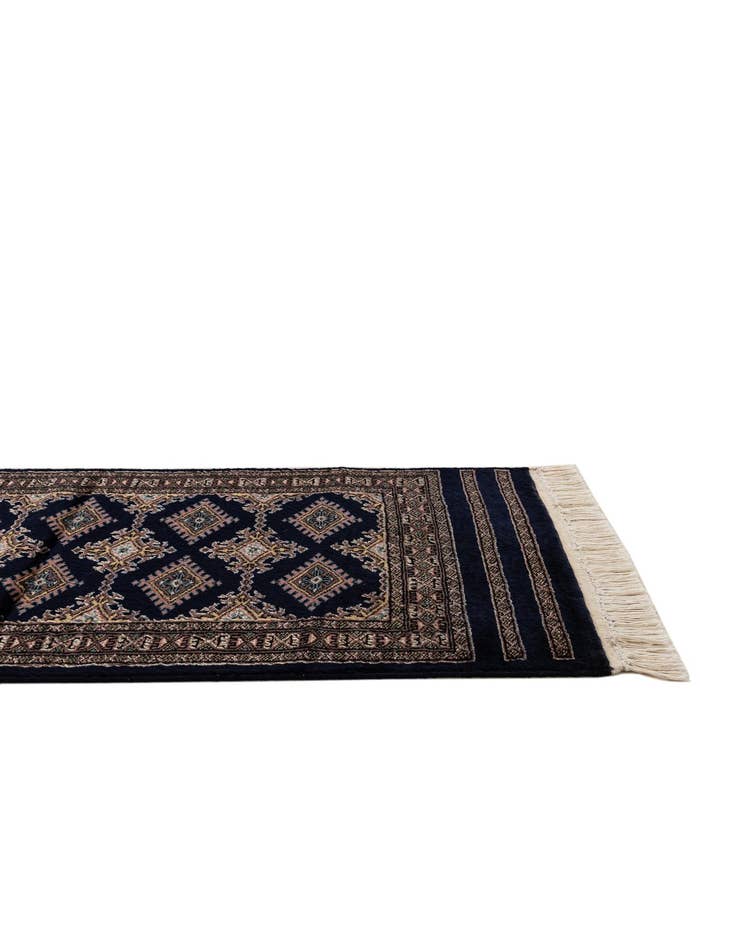 Detail image of 2' 1 x 6' 2  Hand Knotted Bokhara Oriental Runner Rug