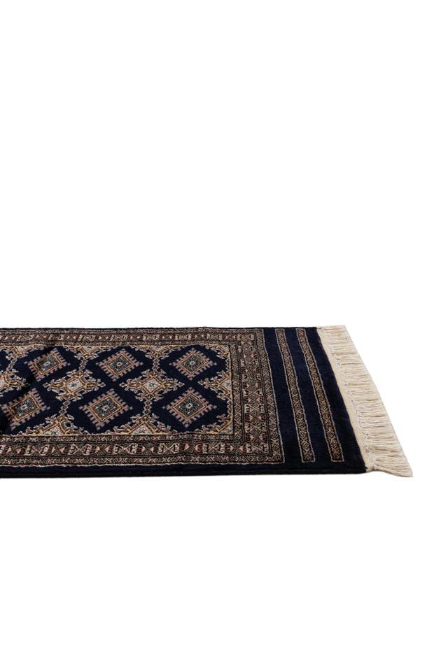 Detail image of 2' 1 x 6' 2 Hand Knotted Bokhara Oriental Runner Rug