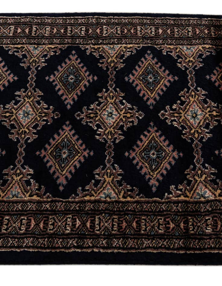 Detail image of 2' 1 x 6' 2  Hand Knotted Bokhara Oriental Runner Rug