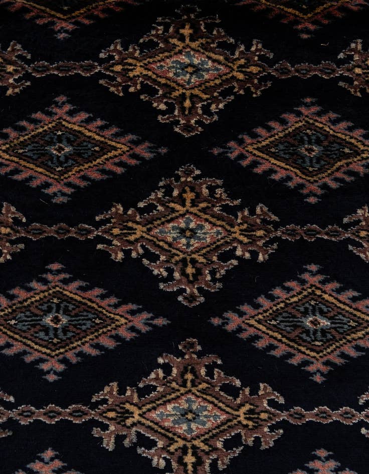 Detail image of 2' 1 x 6' 2  Hand Knotted Bokhara Oriental Runner Rug