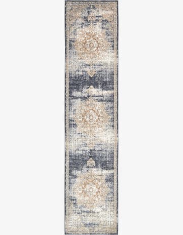 Dark Blue Eliza Runner Rug