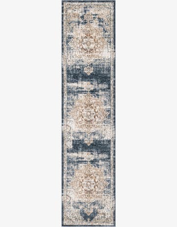 Dark Blue Eliza Runner Rug
