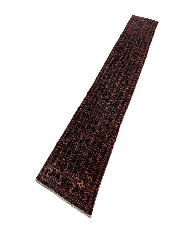 Detail image of 2' 6 x 16' 1 Hamedan Wool Runner Rug