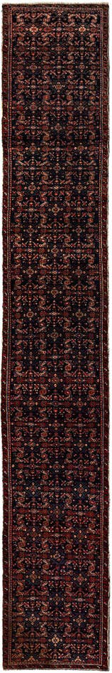 Detail image of 2' 6 x 16' 1 Hamedan Wool Runner Rug
