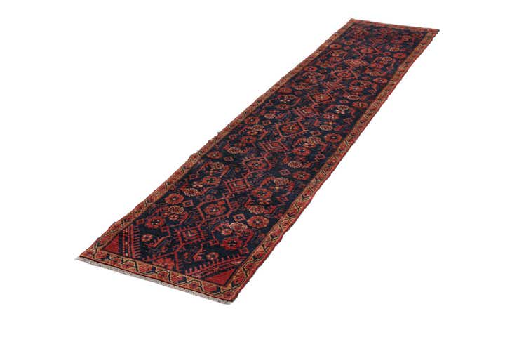 2' 1 x 10' 2 Hamedan Wool Runner Rug