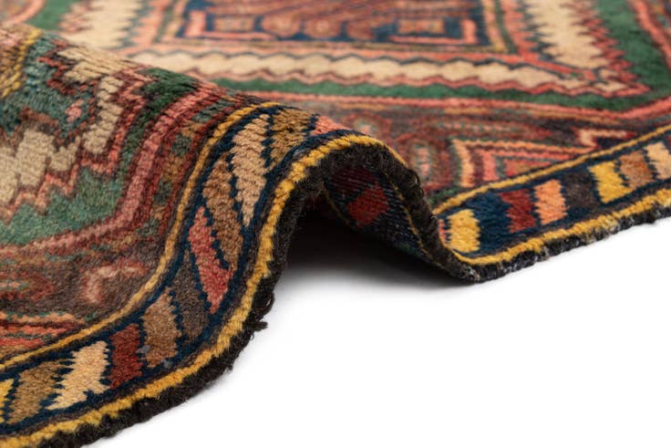 Detail image of 70cm x 300cm Hamedan Wool Runner Rug