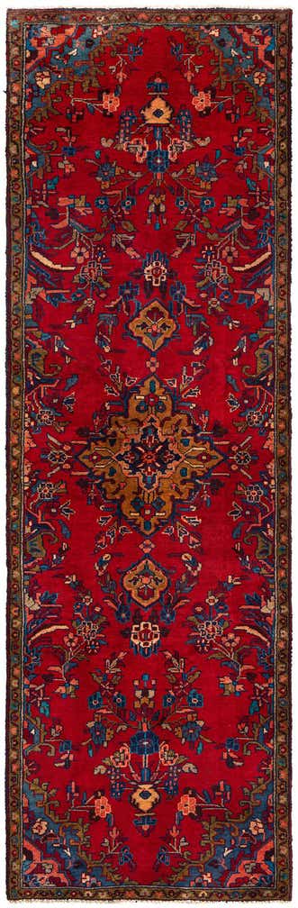 2' 9 x 9' Hamedan Wool Runner Rug