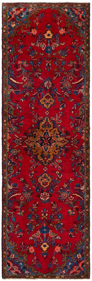 Detail image of 2' 9 x 9' Hamedan Wool Runner Rug