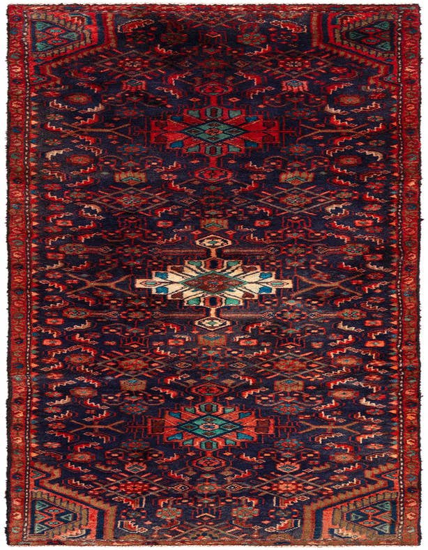 Detail image of 2' 8 x 9' 1 Hamedan Wool Runner Rug