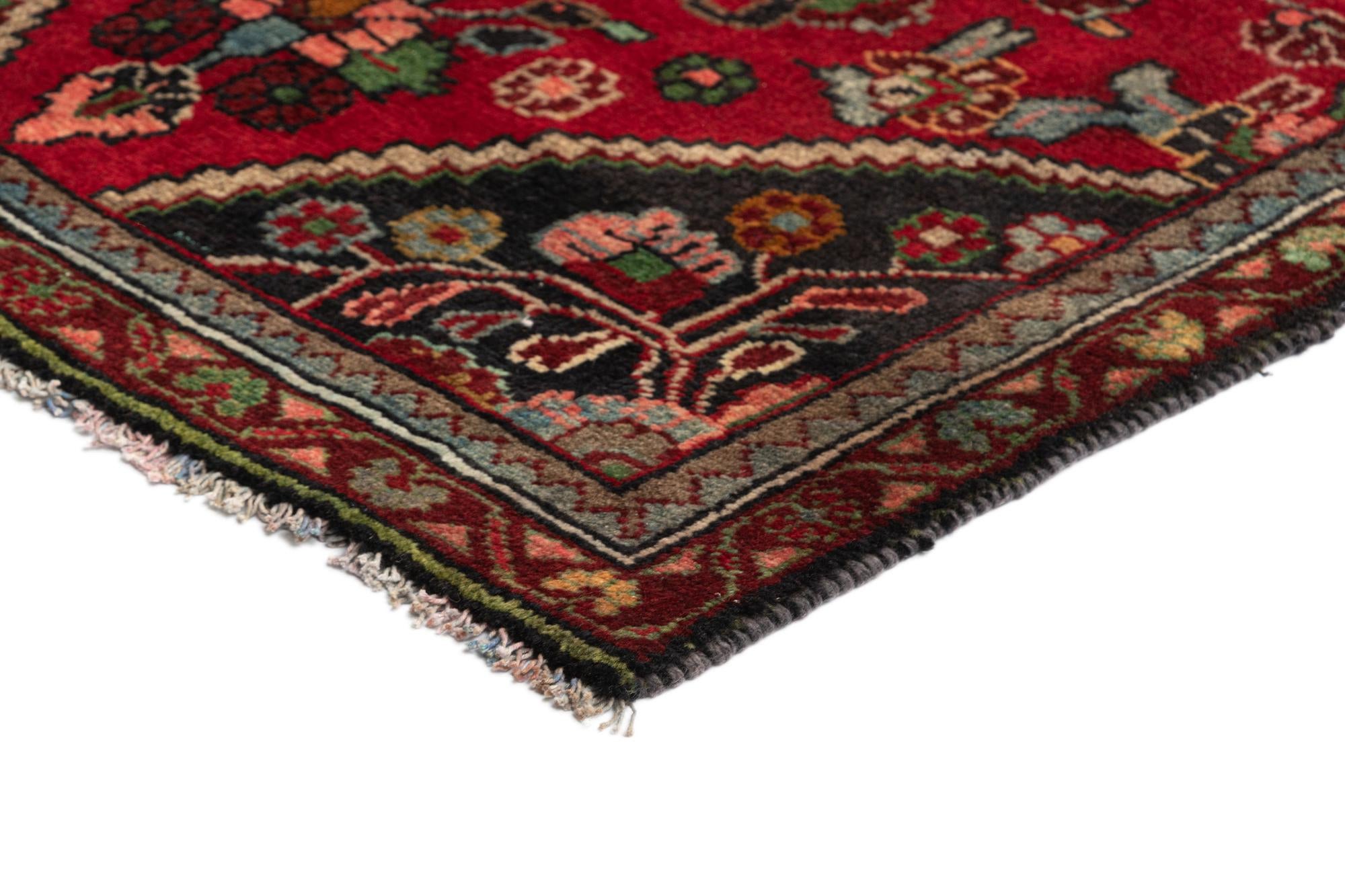 2' 6 x 9' 3 Hamedan Wool Runner Rug