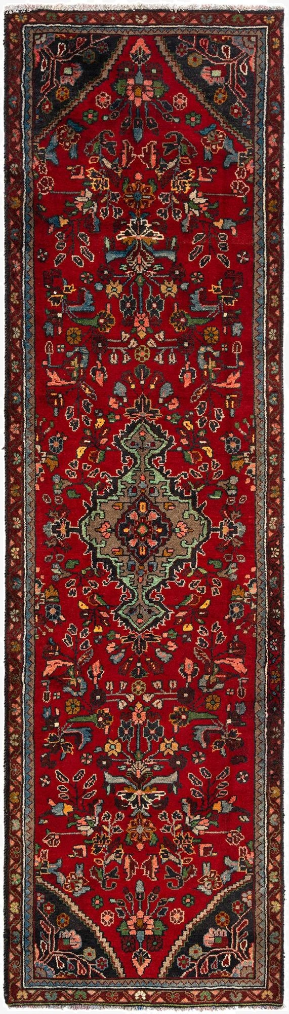 2' 6 x 9' 3 Hamedan Wool Runner Rug