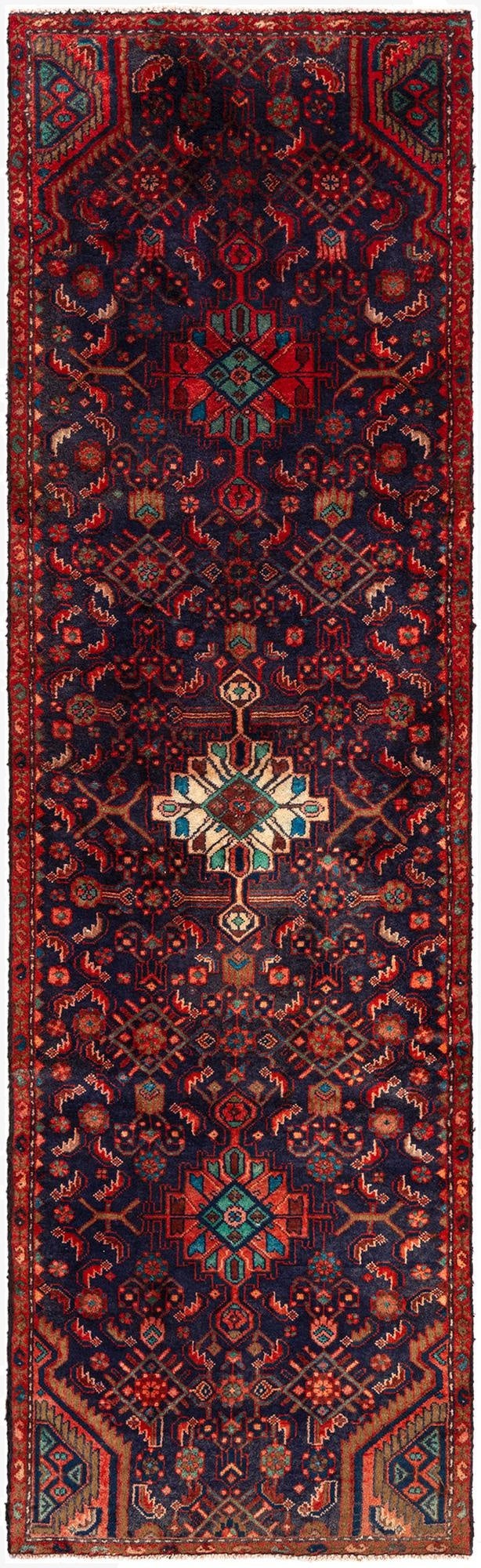 2' 8 x 9' 1 Hamedan Wool Runner Rug