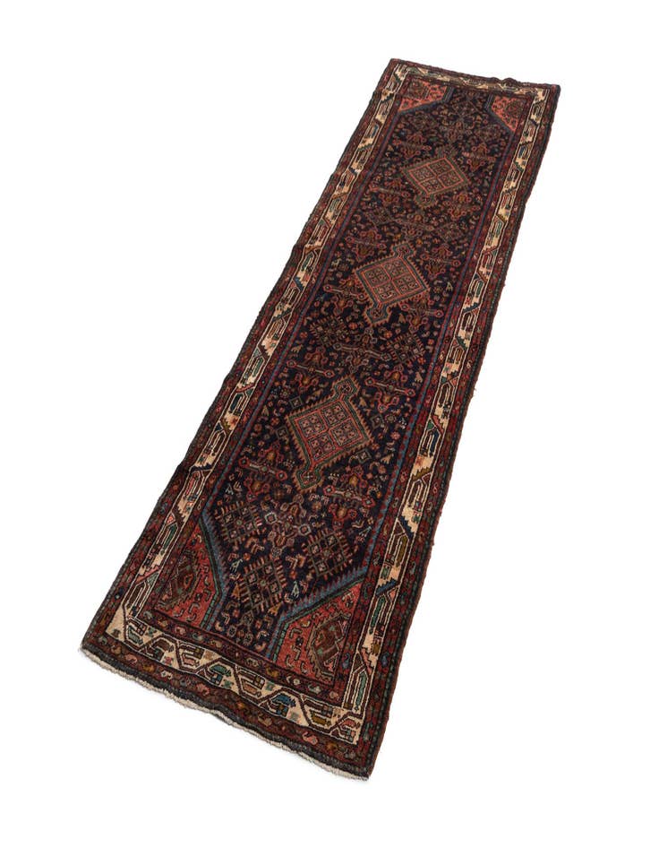Detail image of 3' 6 x 11' 5 Hossainabad Wool Runner Rug