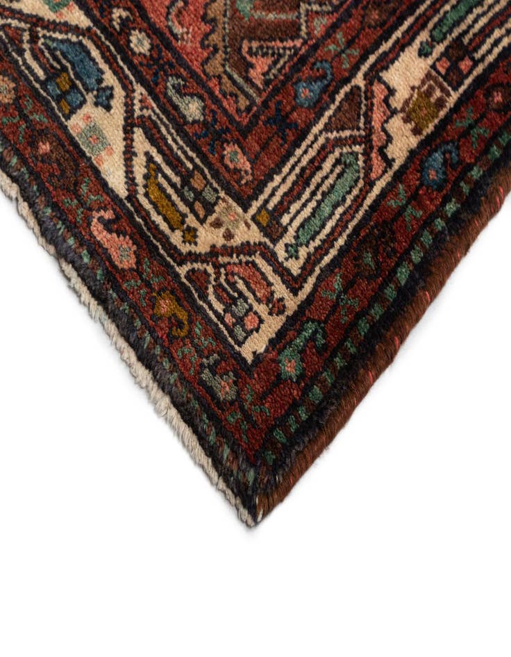 Detail image of 3' 6 x 11' 5 Hossainabad Wool Runner Rug