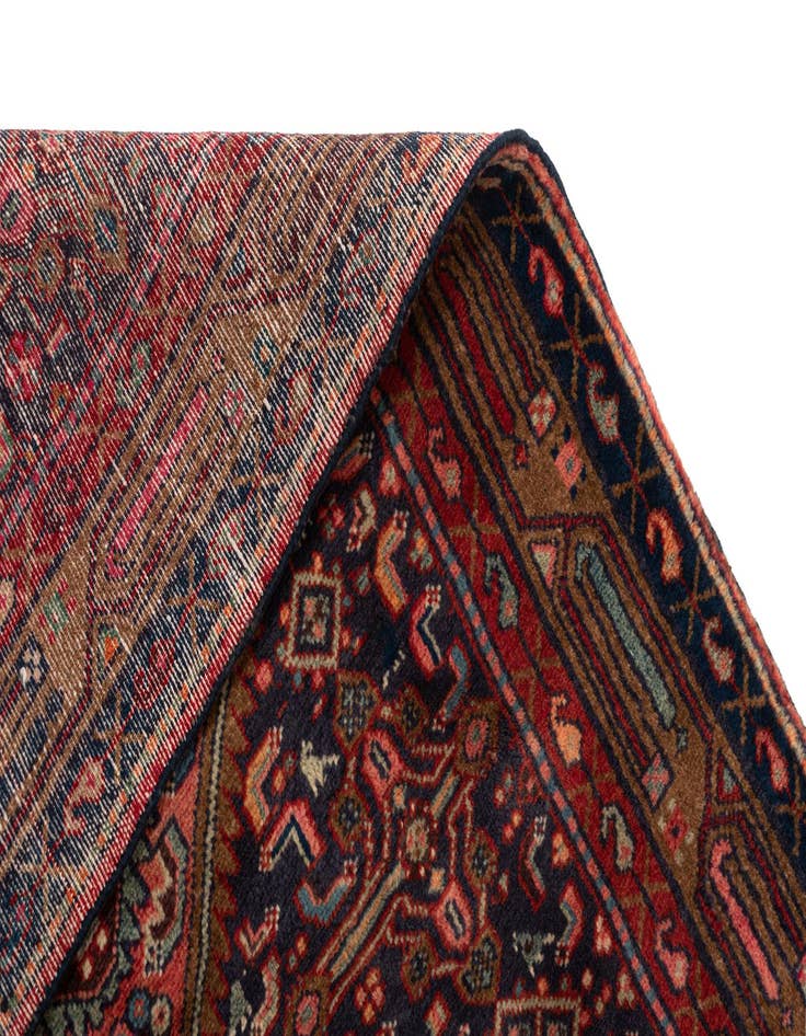Detail image of 3' 8 x 10' 7 Hossainabad Wool Runner Rug