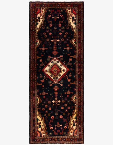3' 7 x 9' 9 Hossainabad Wool Runner Rug