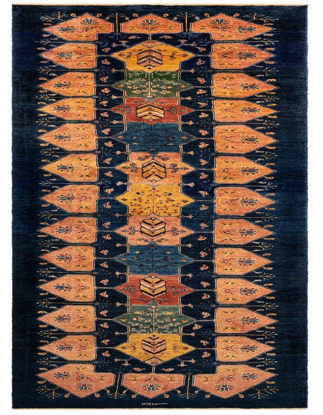 Detail image of 3' 1 x 9' 10 Luribaft Wool Runner Rug