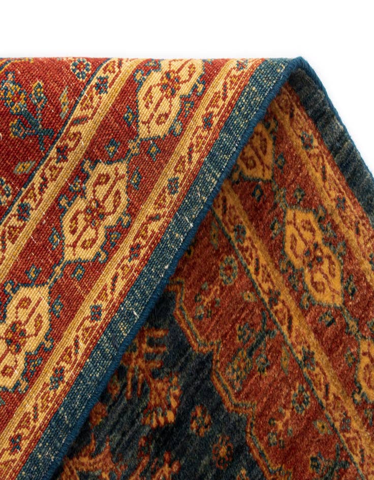 Detail image of 2' 8 x 9' 7 Luribaft Wool Runner Rug