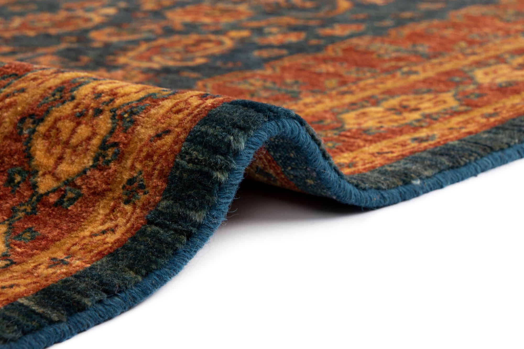2' 8 x 9' 7 Luribaft Wool Runner Rug