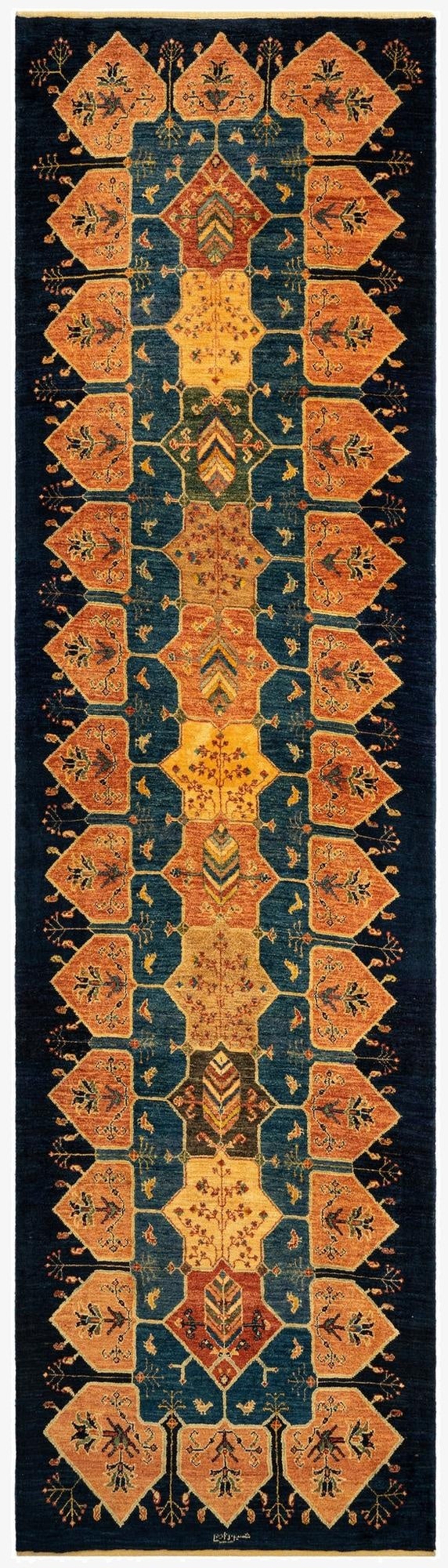 3' 2 x 11' 2 Luribaft Wool Runner Rug