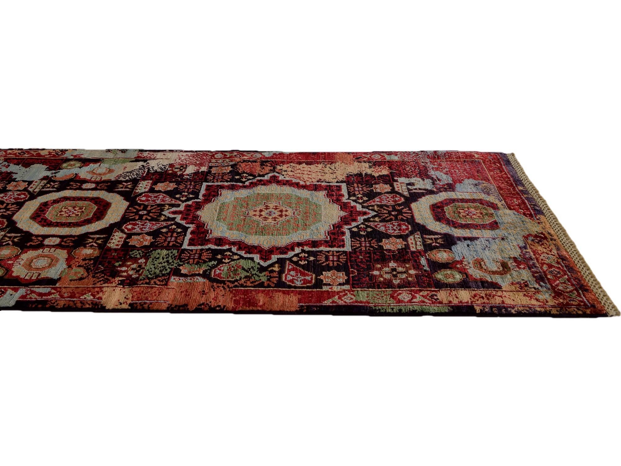 2' 7 x 9' 8 Hand Knotted Mamluk Ziegler Runner Rug