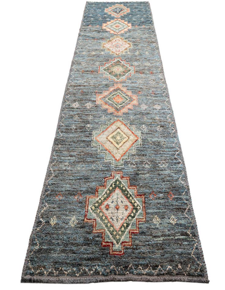 Detail image of 5' x 14' 8  Hand Knotted Moroccan Wool Runner Rug