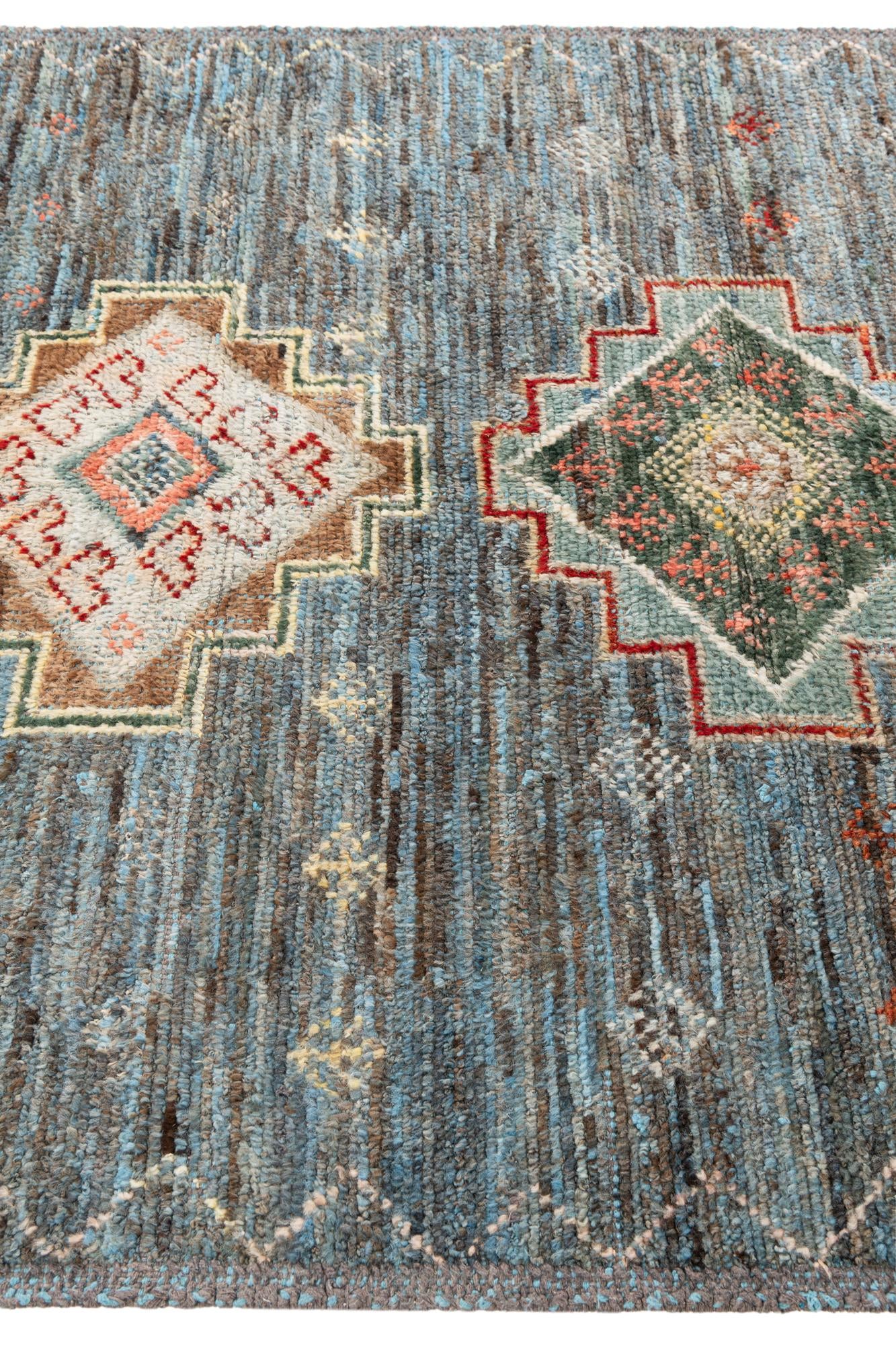5' x 14' 8 Hand Knotted Moroccan Wool Runner Rug