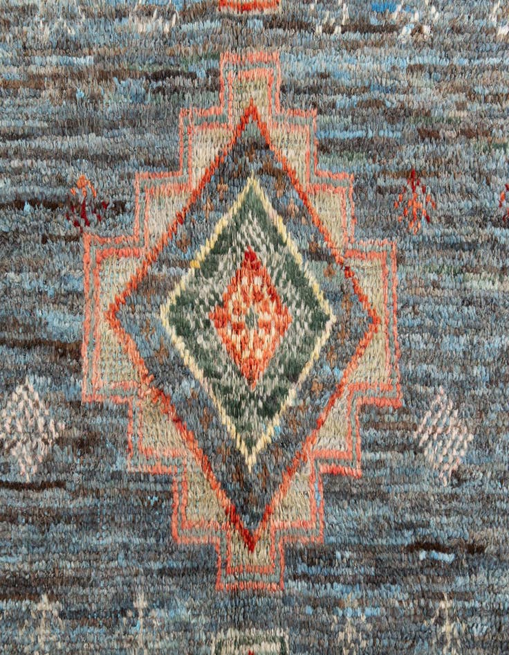 Detail image of 5' x 14' 8  Hand Knotted Moroccan Wool Runner Rug