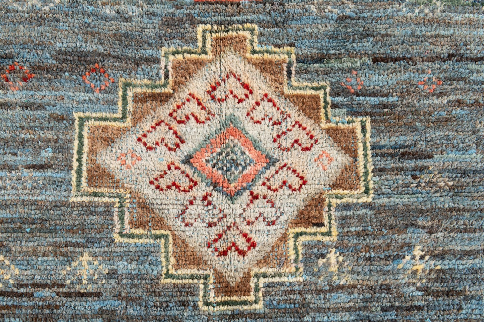 5' x 14' 8 Hand Knotted Moroccan Wool Runner Rug