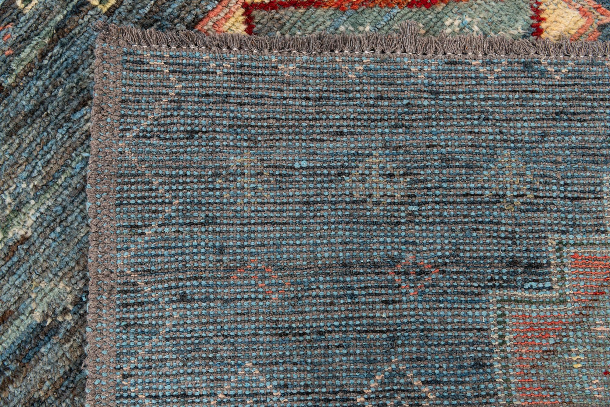 5' x 14' 8 Hand Knotted Moroccan Wool Runner Rug