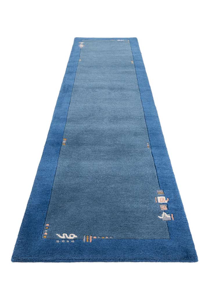 2' 4 x 9' 9 Hand Knotted Nepal Wool Runner Rug