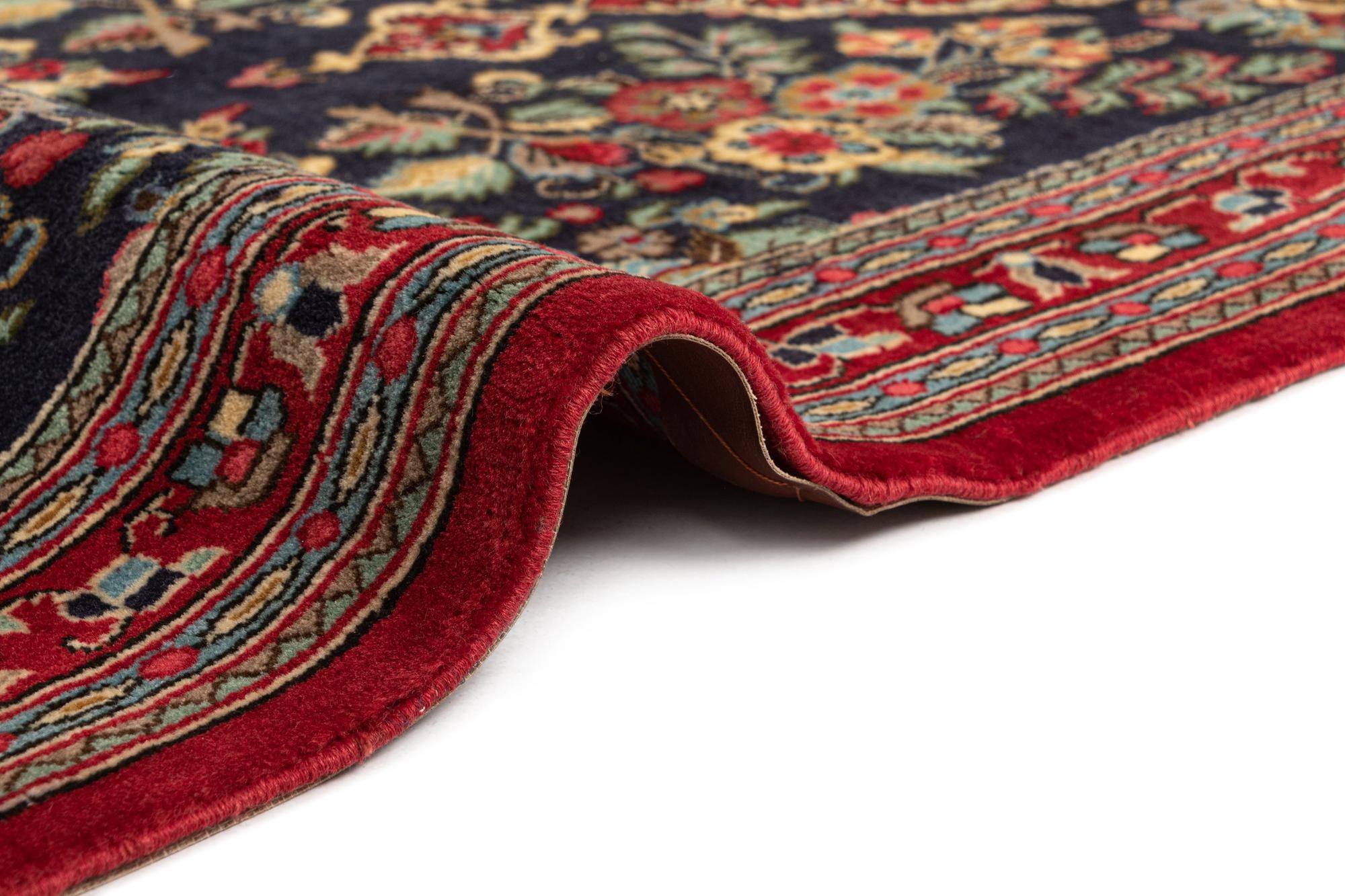 2' 7 x 6' 8 Hand Knotted Qom Persian Runner Rug