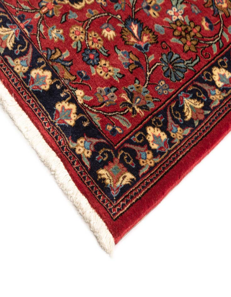 Detail image of 2' 8 x 6' 5 Hand Knotted Qom Persian Runner Rug