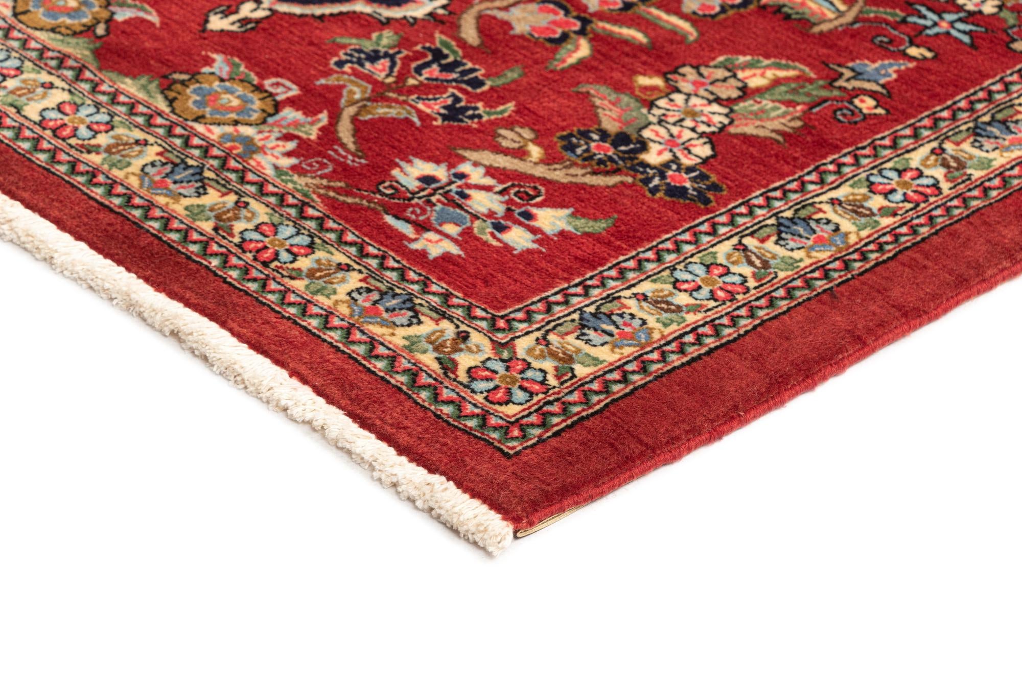 2' 7 x 7' Hand Knotted Qom Persian Runner Rug