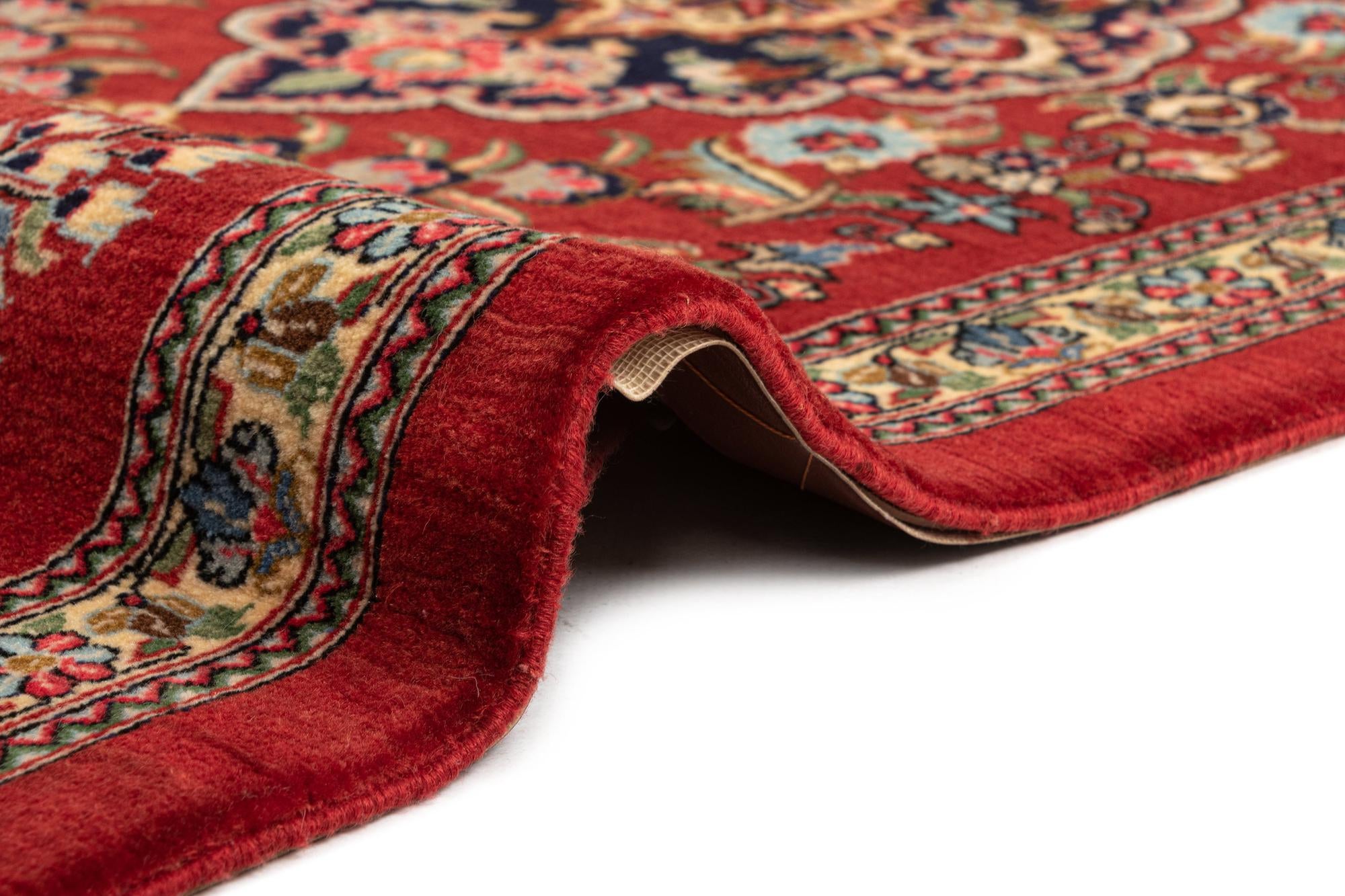2' 7 x 7' Hand Knotted Qom Persian Runner Rug