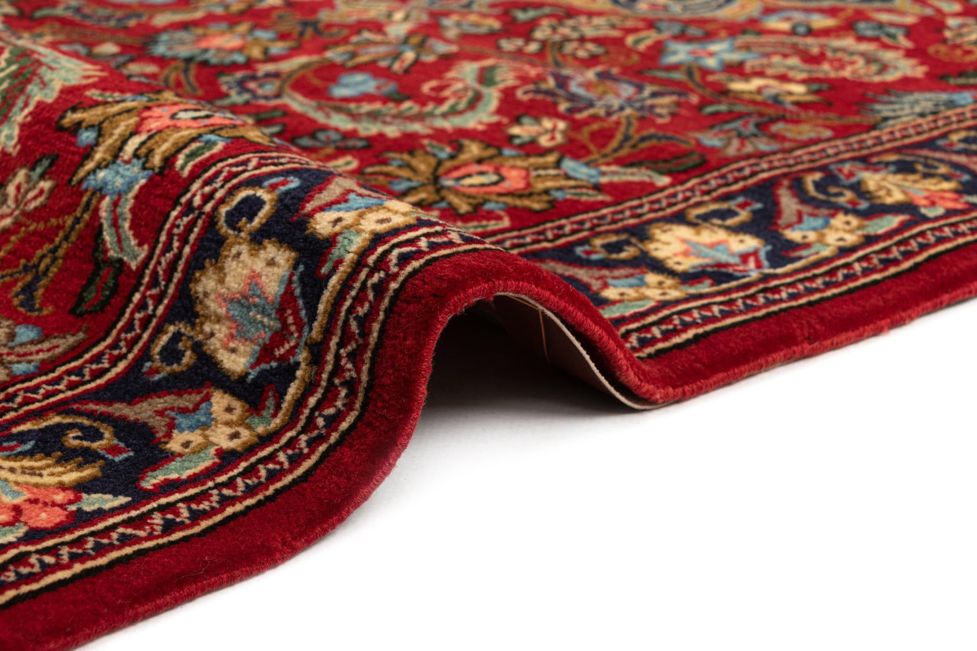 2' 7 x 6' 3 Hand Knotted Qom Persian Runner Rug
