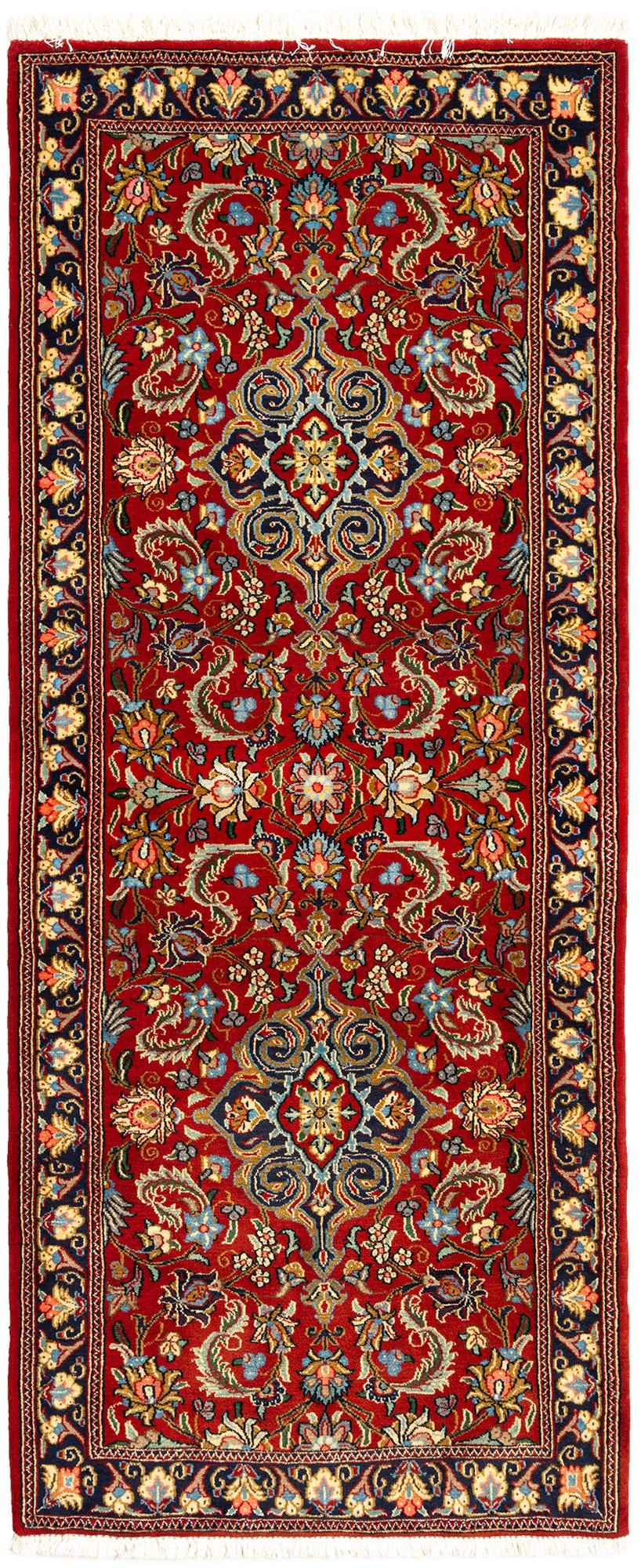 2' 7 x 6' 3 Hand Knotted Qom Persian Runner Rug