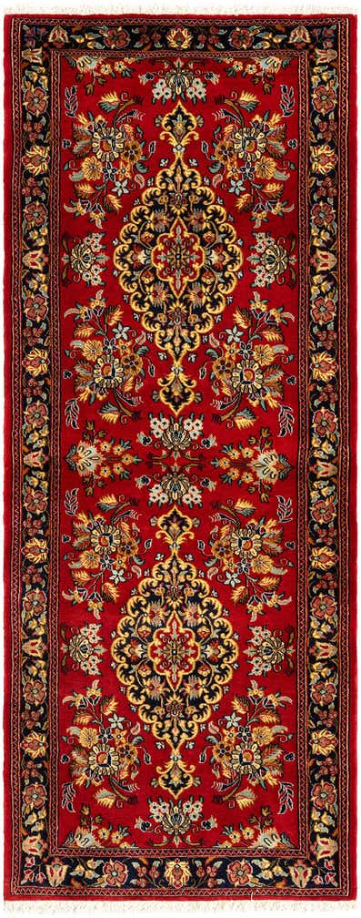 80cm x 205cm anudado a mano Qom Alfombra Persa Pasillera