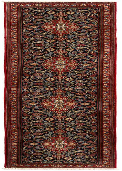2' 7 x 13' 3 Hand Knotted Qom Persian Runner Rug