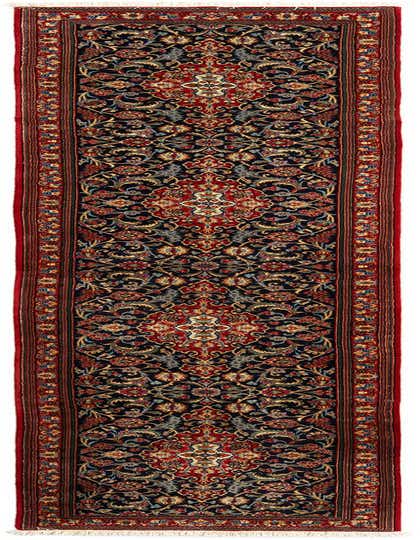 2' 7 x 13' 3 Hand Knotted Qom Persian Runner Rug