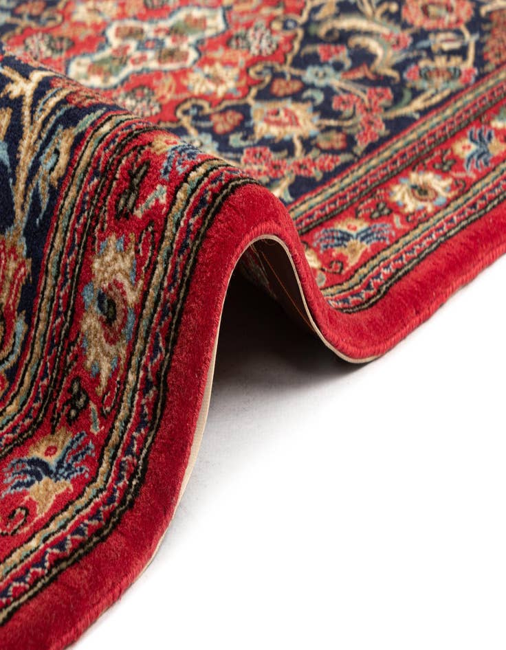 Detail image of 2' 7 x 13' 2  Hand Knotted Qom Persian Runner Rug