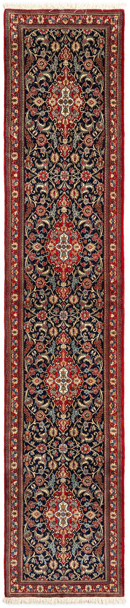 2' 7 x 13' 2 Hand Knotted Qom Persian Runner Rug
